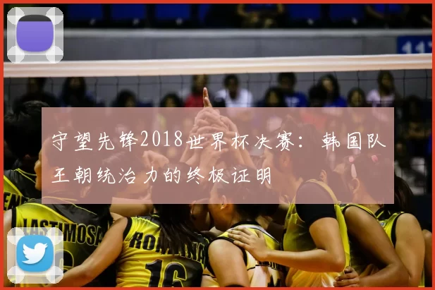 守望先锋2018世界杯决赛:韩国队王朝统治力的终极证明